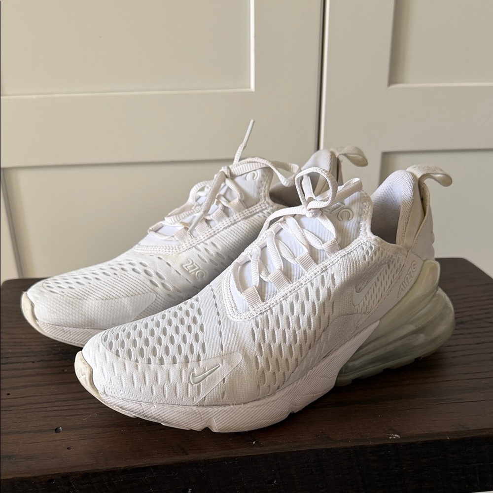 Nike Air Max 270 Triple White Sneakers